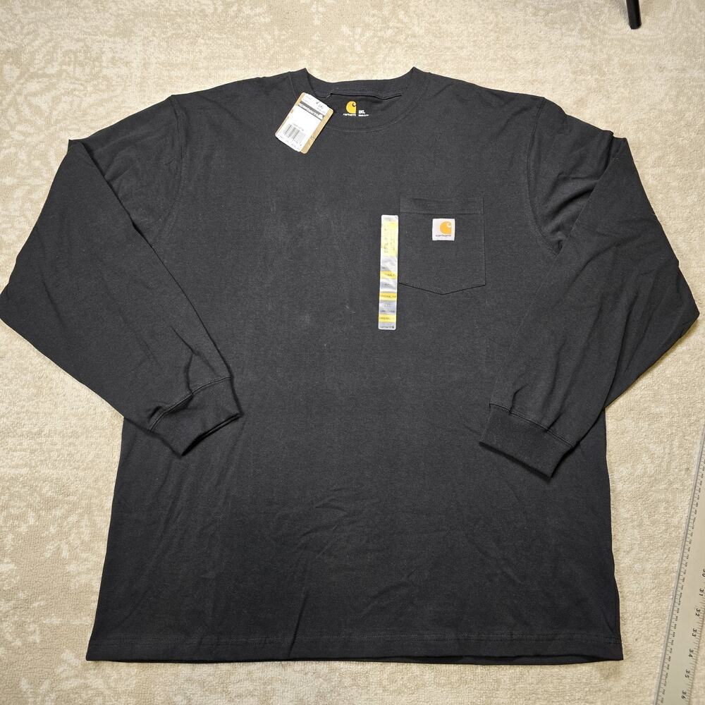 Carhartt Men's Long Sleeve Shirt Original Fit Heavyweight Pocket Size 2XL - NWT